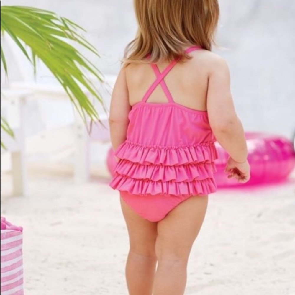 🎀 Mud Pie Pink Ruffle Swimsuit